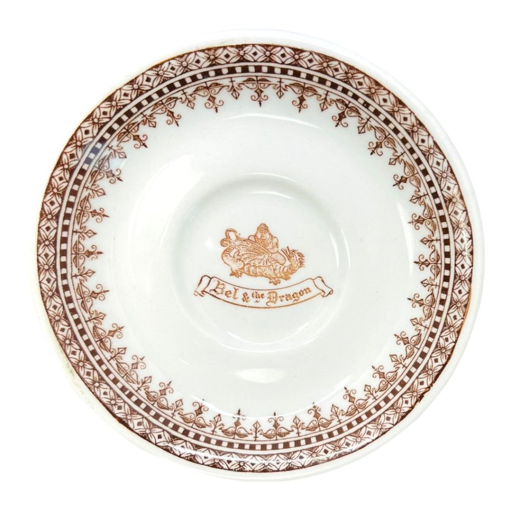 Bel & The Dragon Vitrified Hotel Ware Espresso Teacup Set Dunn Bennett - Picture 6 of 10